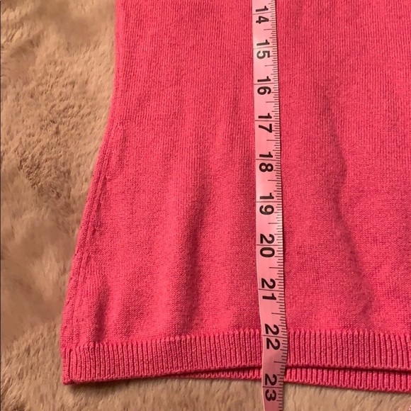 Lands' End Pink V-Neck Sweater Soft Knit - Picture 4 of 6